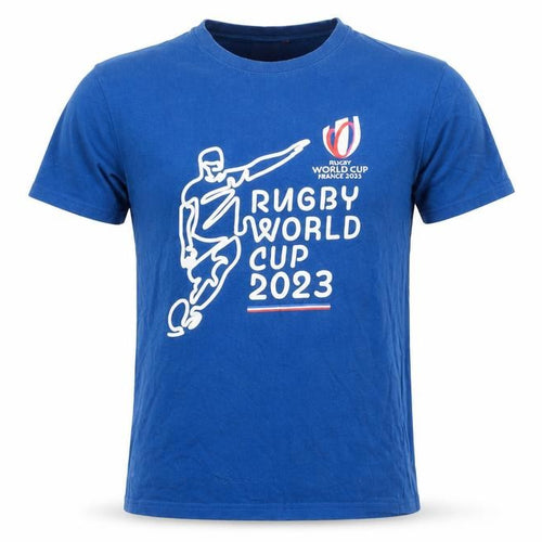 Rugby World Cup 2023 Blue Men’s Small Graphic Cotton T-Shirt