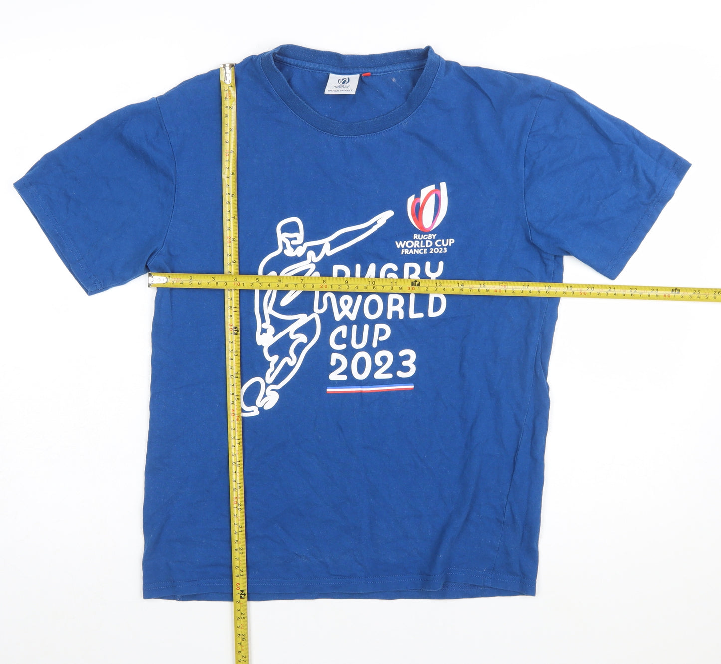 Rugby World Cup 2023 Blue Men’s Small Graphic Cotton T-Shirt
