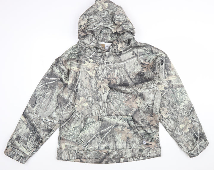 Akimbo Men's Camouflage Fleece Pullover Hoodie Size M