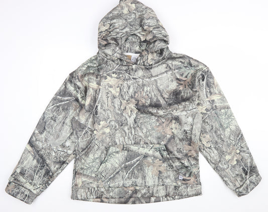 Akimbo Men's Camouflage Fleece Pullover Hoodie Size M