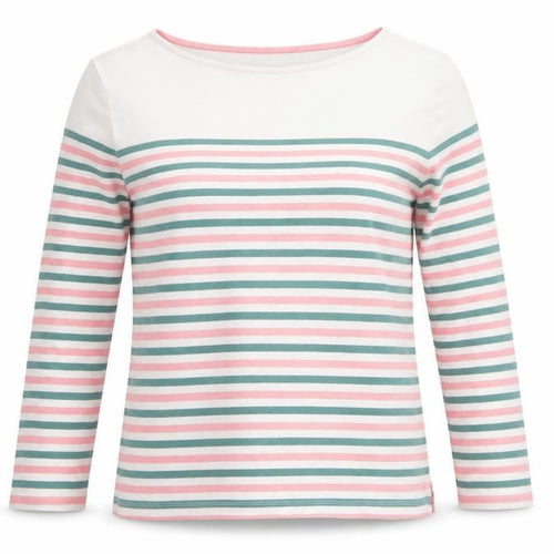 Crew Clothing Company Women’s Multicoloured Striped Cotton Long Sleeve T-Shirt Size 16