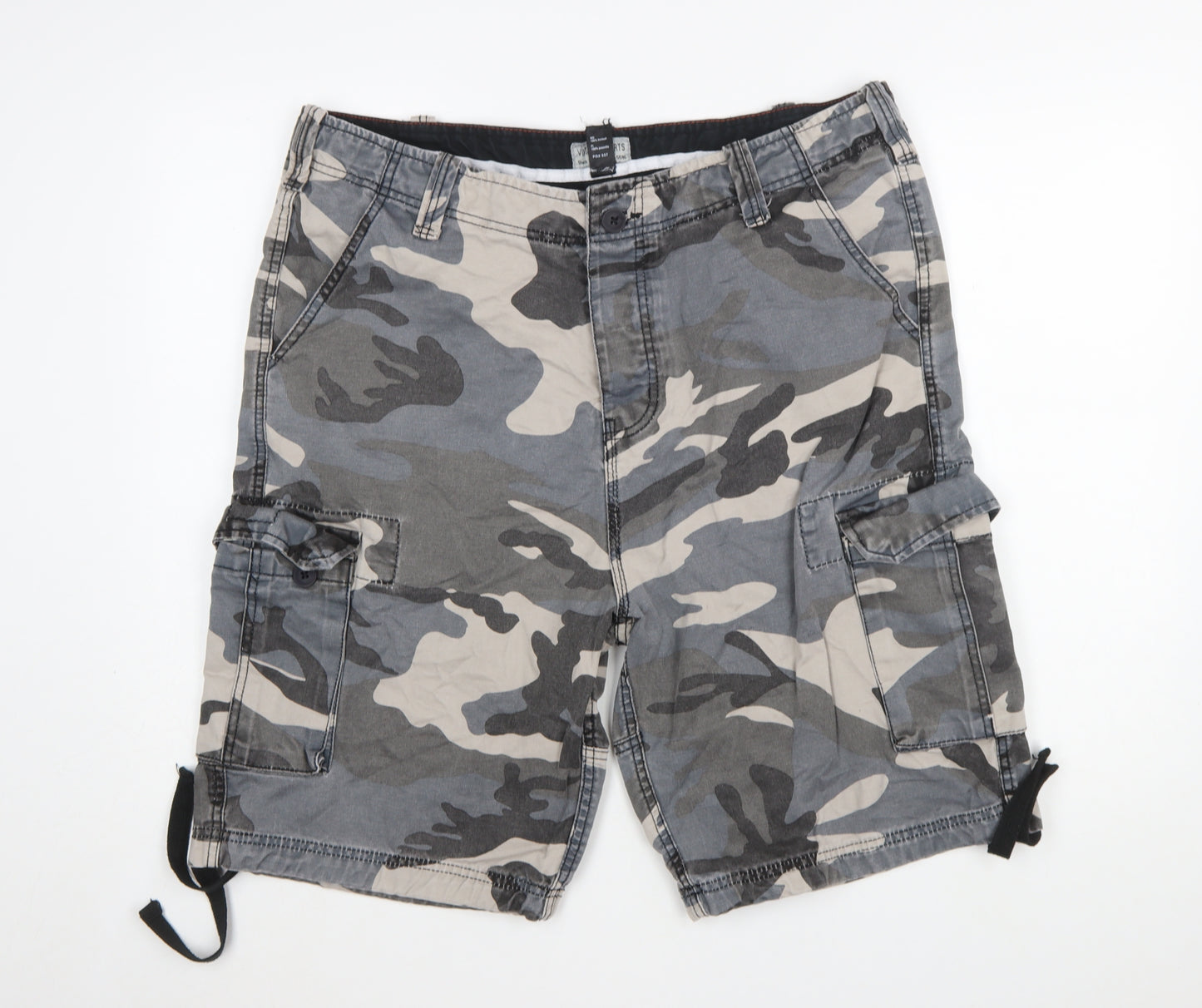 Vintage Shorts Men's Camo Cargo Cotton XL Casual Summer Wear