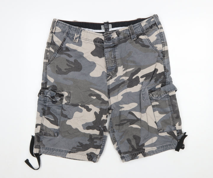 Vintage Shorts Men's Camo Cargo Cotton XL Casual Summer Wear