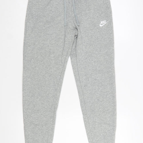 Nike Womens Grey Jogger Sweatpants Small Cotton Blend