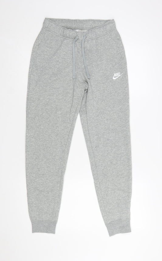 Nike Womens Grey Jogger Sweatpants Small Cotton Blend