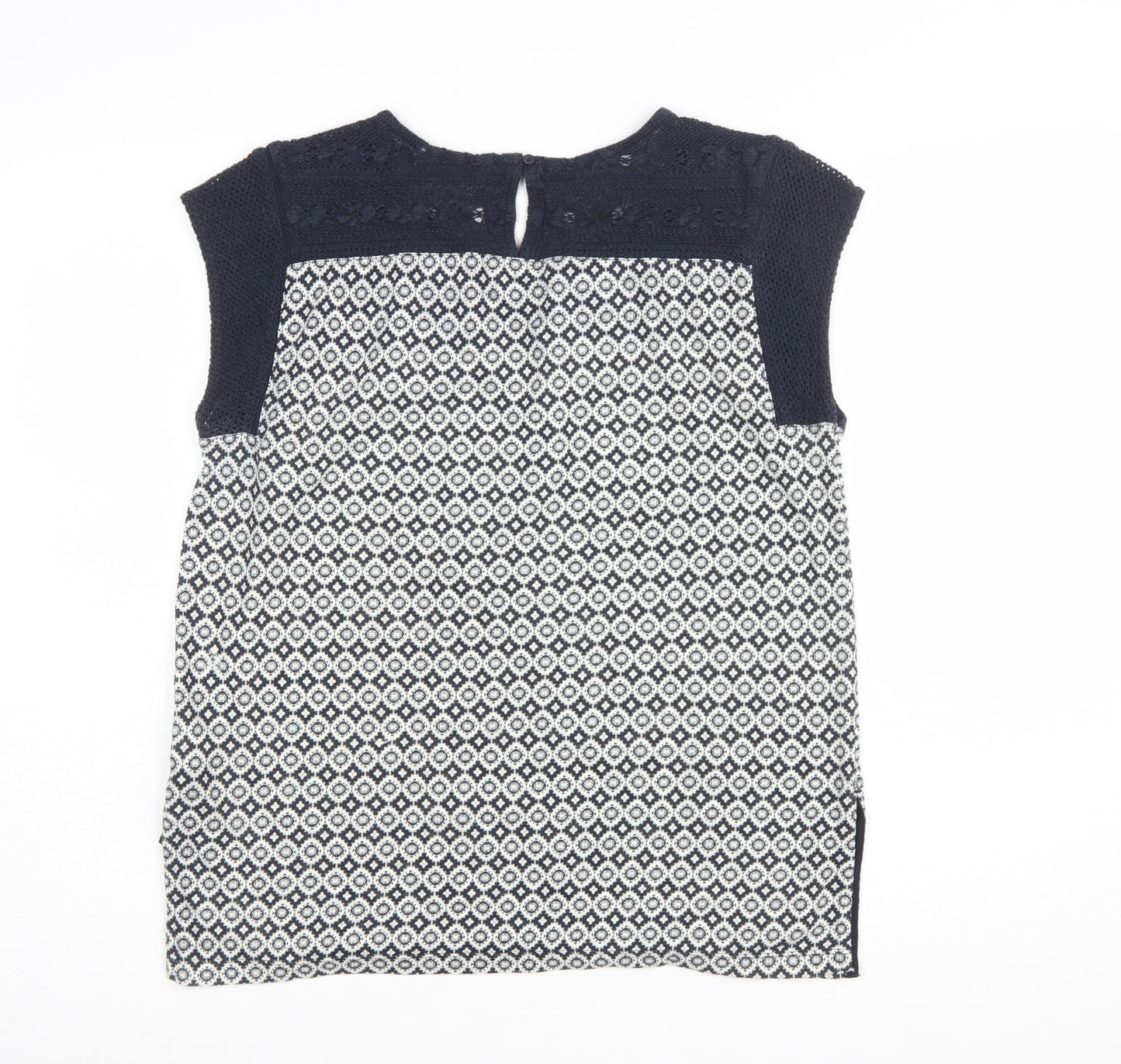 Marks and Spencer Women’s Blue Geometric Tunic Blouse Size 8
