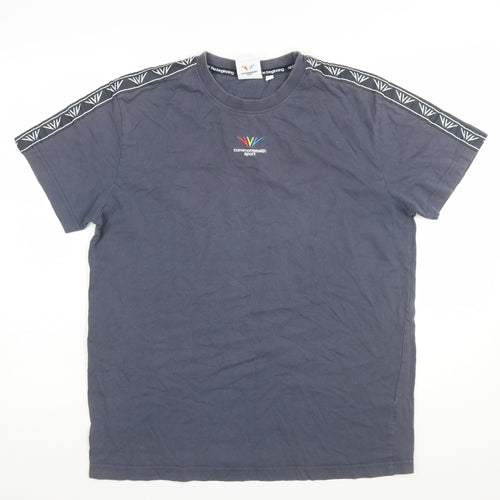 Commonwealth Sport Men's Grey Short Sleeve Crew Neck T-Shirt Size L