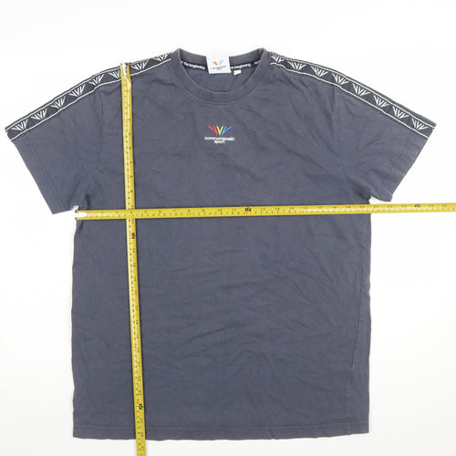 Commonwealth Sport Men's Grey Short Sleeve Crew Neck T-Shirt Size L