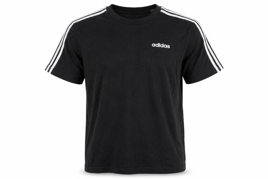 Front view of adidas Men's Black L Short Sleeve Crew Neck Sports T-Shirt