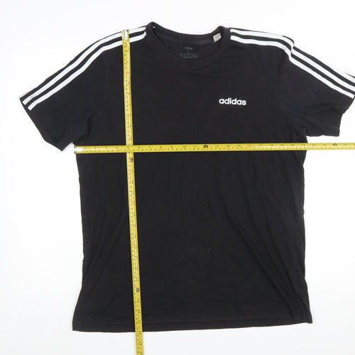 adidas Men's Black L Short Sleeve Crew Neck Sports T-Shirt