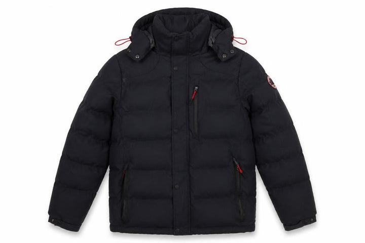 Tokyo Laundry Men's Black Hooded Puffer Jacket S Waterproof Winter Coat