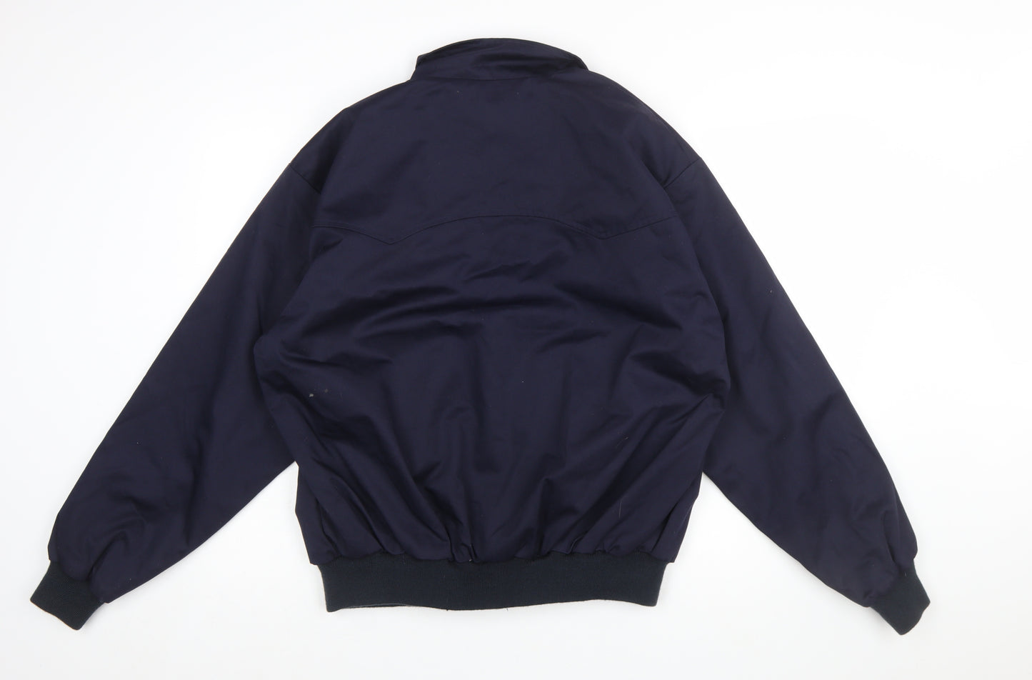 Relco London Men's Blue XL Bomber Jacket Classic Lined Cotton Polyester