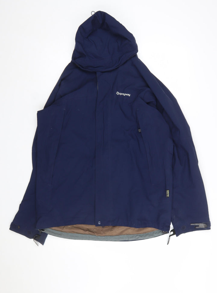 Sprayway Men's Blue Waterproof Gore-Tex Hiking Jacket Size M