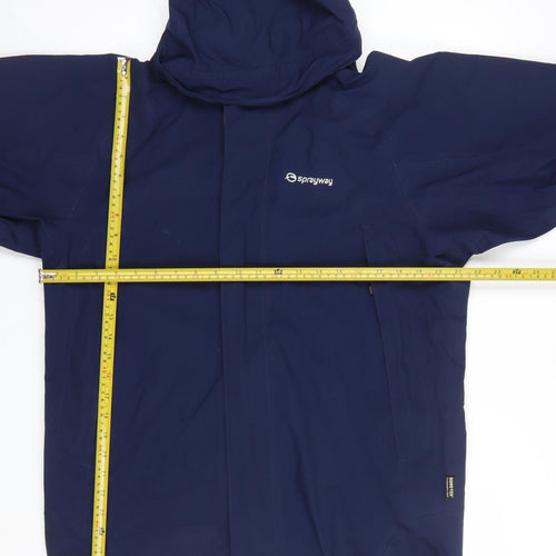Sprayway Men's Blue Waterproof Gore-Tex Hiking Jacket Size M