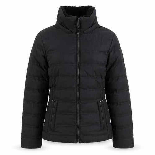 Zara Women Black XS Puffer Jacket Quilted Zip Winter Coat
