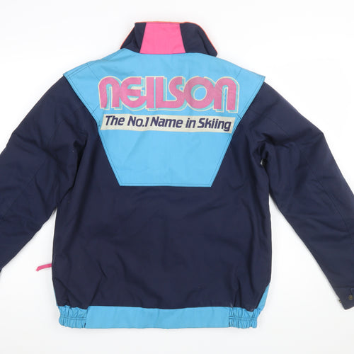 SOS Men's Blue Skiing Jacket 38 Regular Polyester Cotton Winter