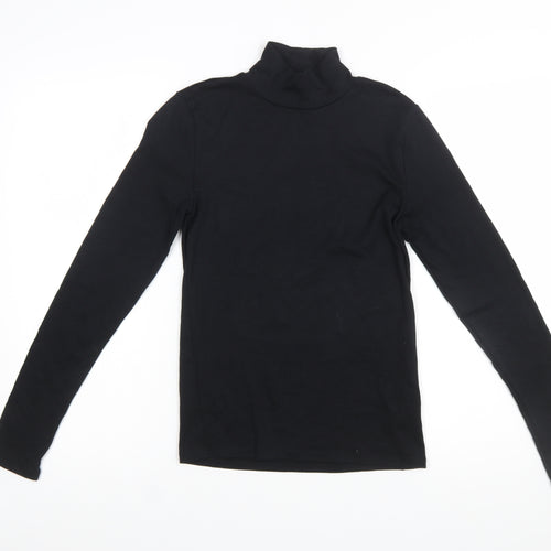 GAP Women's Black Modern Turtleneck Long Sleeve Top Size S