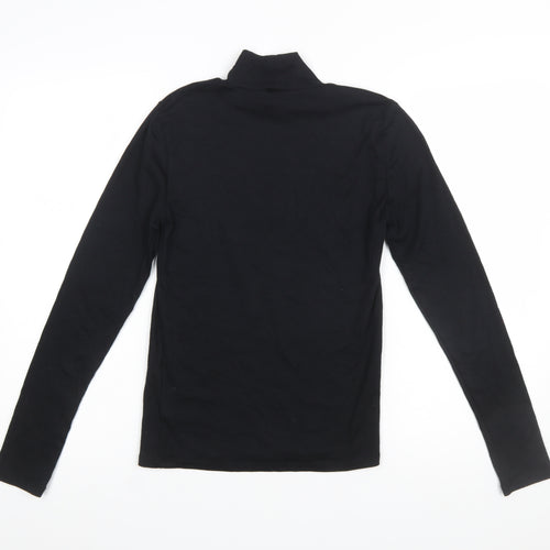 GAP Women's Black Modern Turtleneck Long Sleeve Top Size S