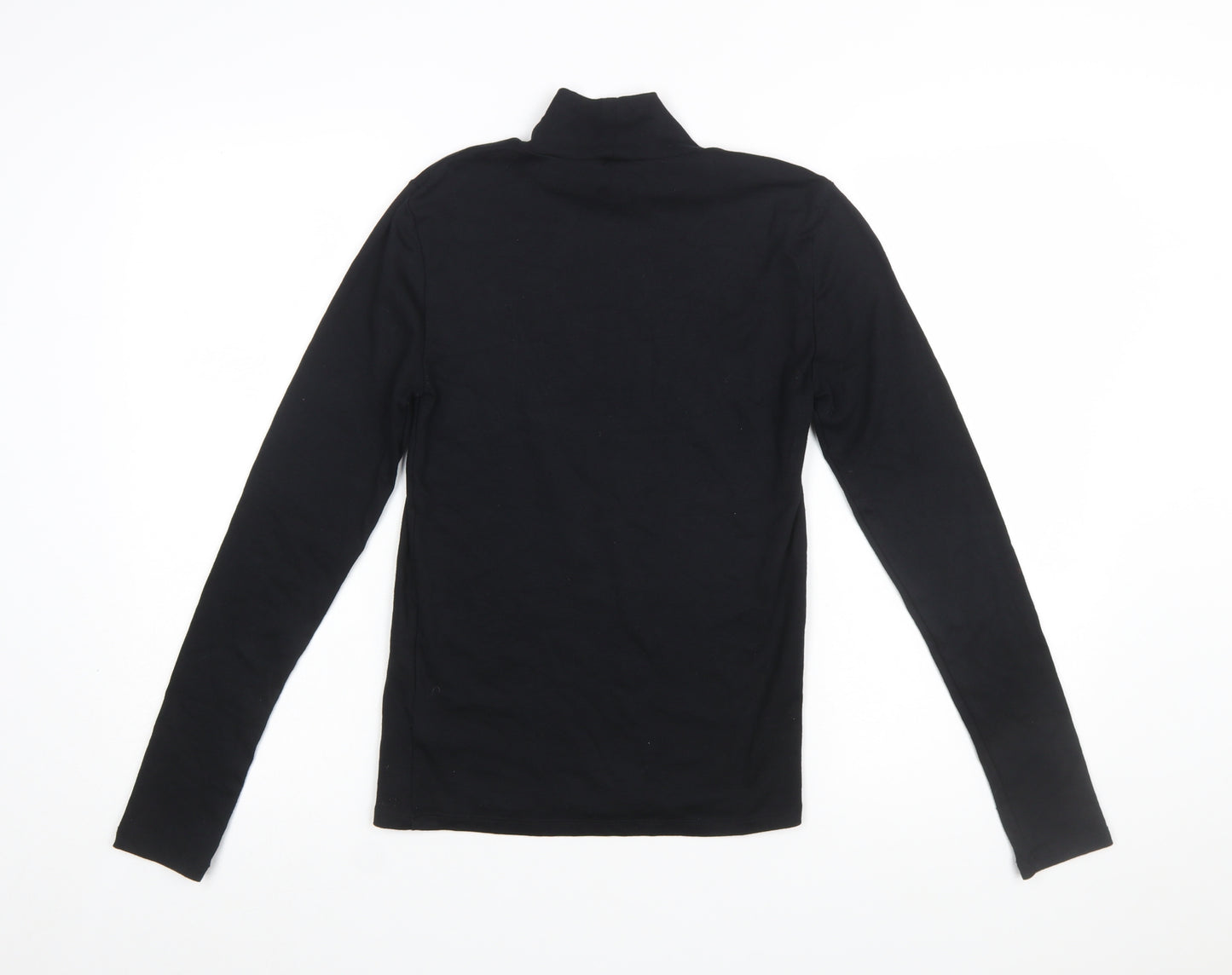 GAP Women's Black Modern Turtleneck Long Sleeve Top Size S
