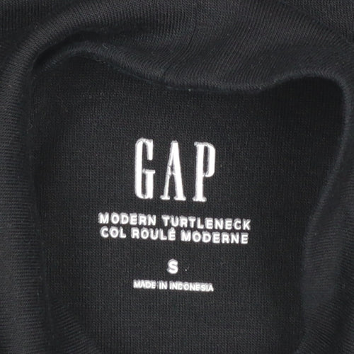 GAP Women's Black Modern Turtleneck Long Sleeve Top Size S