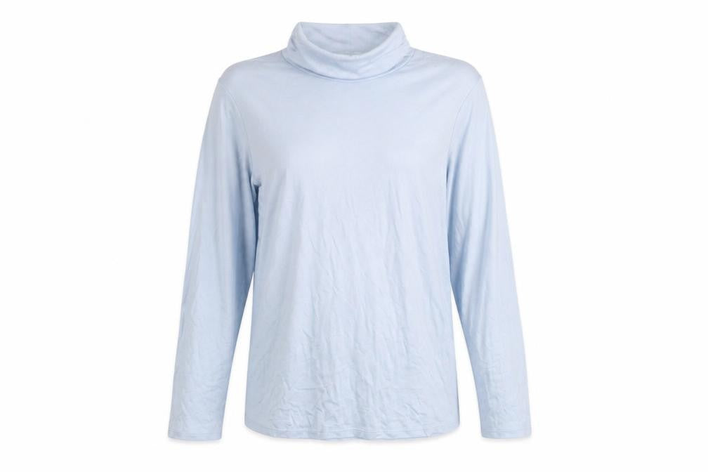 Marks and Spencer Women Blue Roll Neck Long Sleeve Jumper Size 20