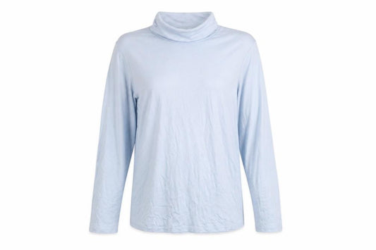 Front view of Marks & Spencer Women Blue Roll Neck Long Sleeve Jumper, size 20