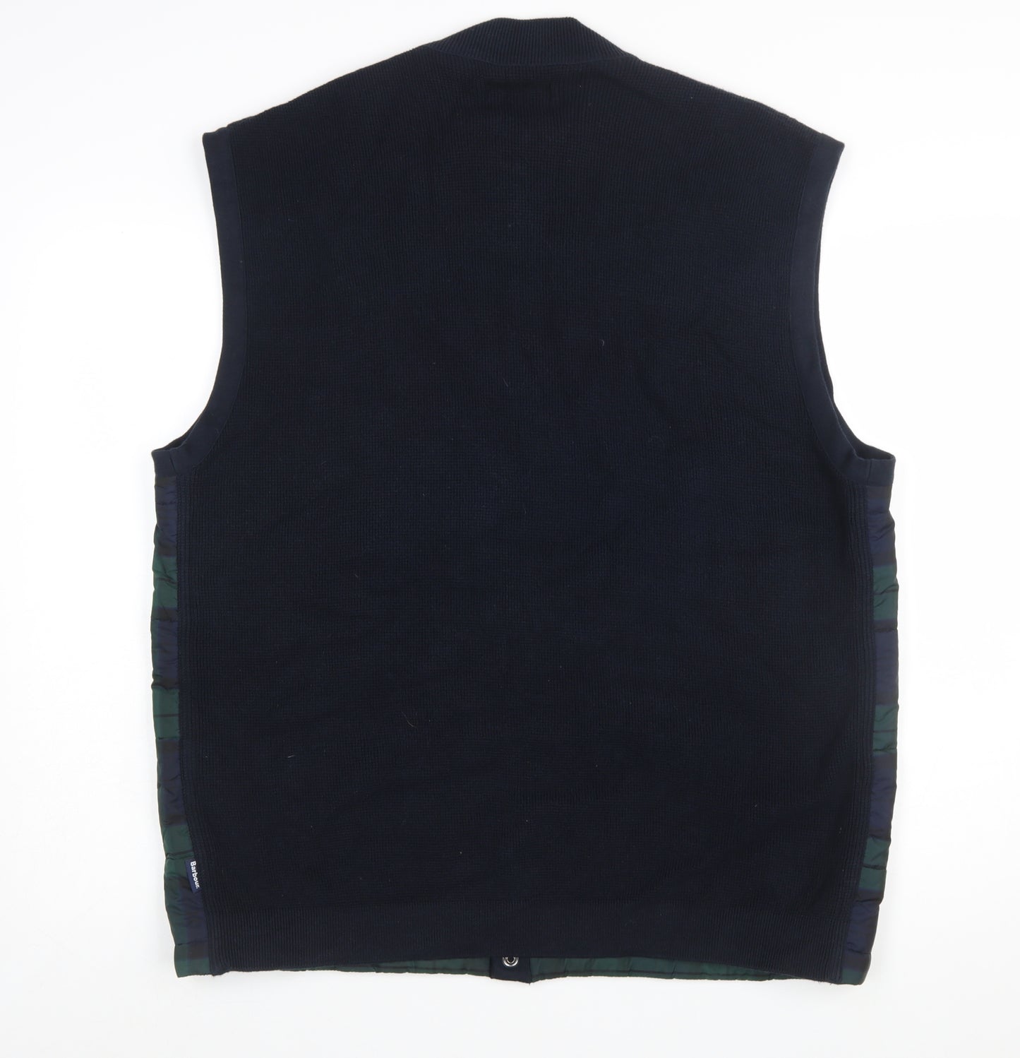Barbour Men's Green Check Padded Waistcoat 2XL Bodywarmer Outdoor