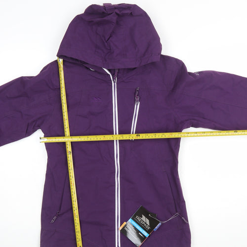 Trespass Women’s Purple Waterproof Hooded Rain Jacket XS