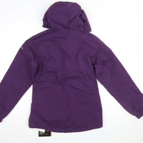Trespass Women’s Purple Waterproof Hooded Rain Jacket XS