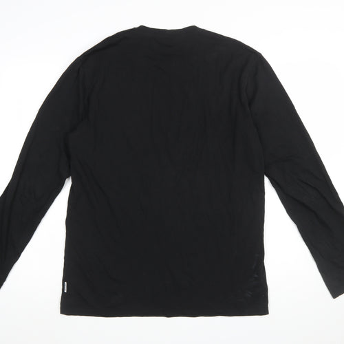 ONLY & SONS Men’s Black Skull Graphic Long Sleeve T-Shirt M