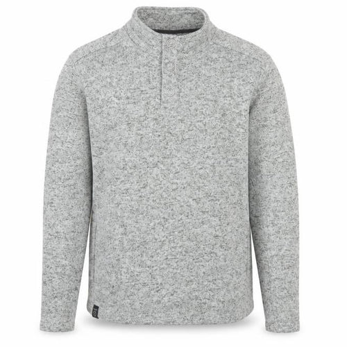 DNM Dissident Men's Grey Button Henley Fleece Sweatshirt XL
