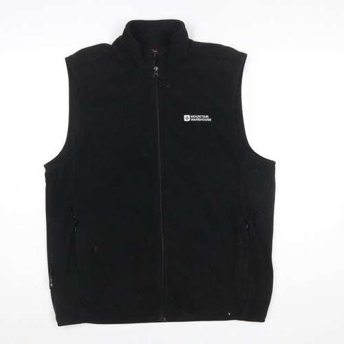 Mountain Warehouse Womens Black Fleece Bodywarmer Waistcoat Size 16