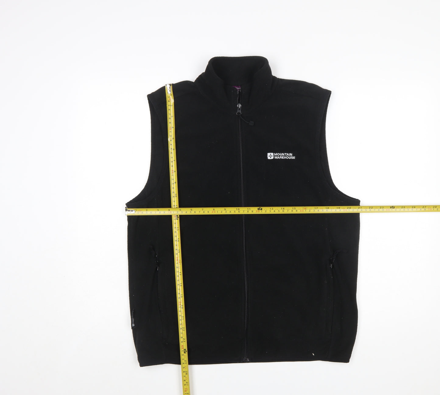 Mountain Warehouse Womens Black Fleece Bodywarmer Waistcoat Size 16