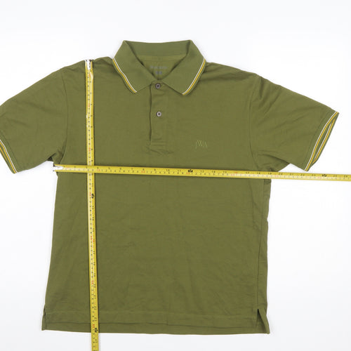 JW Anderson x Uniqlo Men's Green Short Sleeve Polo Shirt Size S