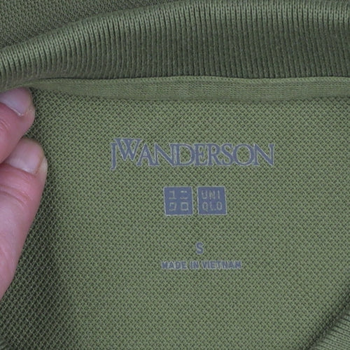 JW Anderson x Uniqlo Men's Green Short Sleeve Polo Shirt Size S
