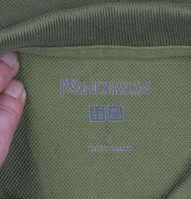JW Anderson x Uniqlo Men's Green Short Sleeve Polo Shirt Size S