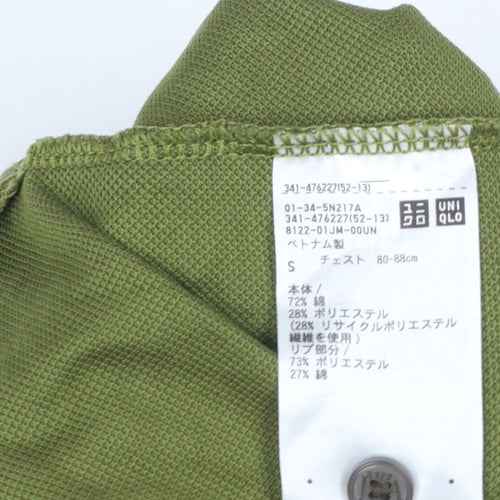 JW Anderson x Uniqlo Men's Green Short Sleeve Polo Shirt Size S