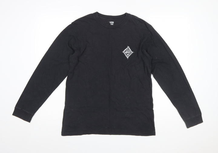 Vans Men's Black Long Sleeve Graphic T-Shirt Size XL
