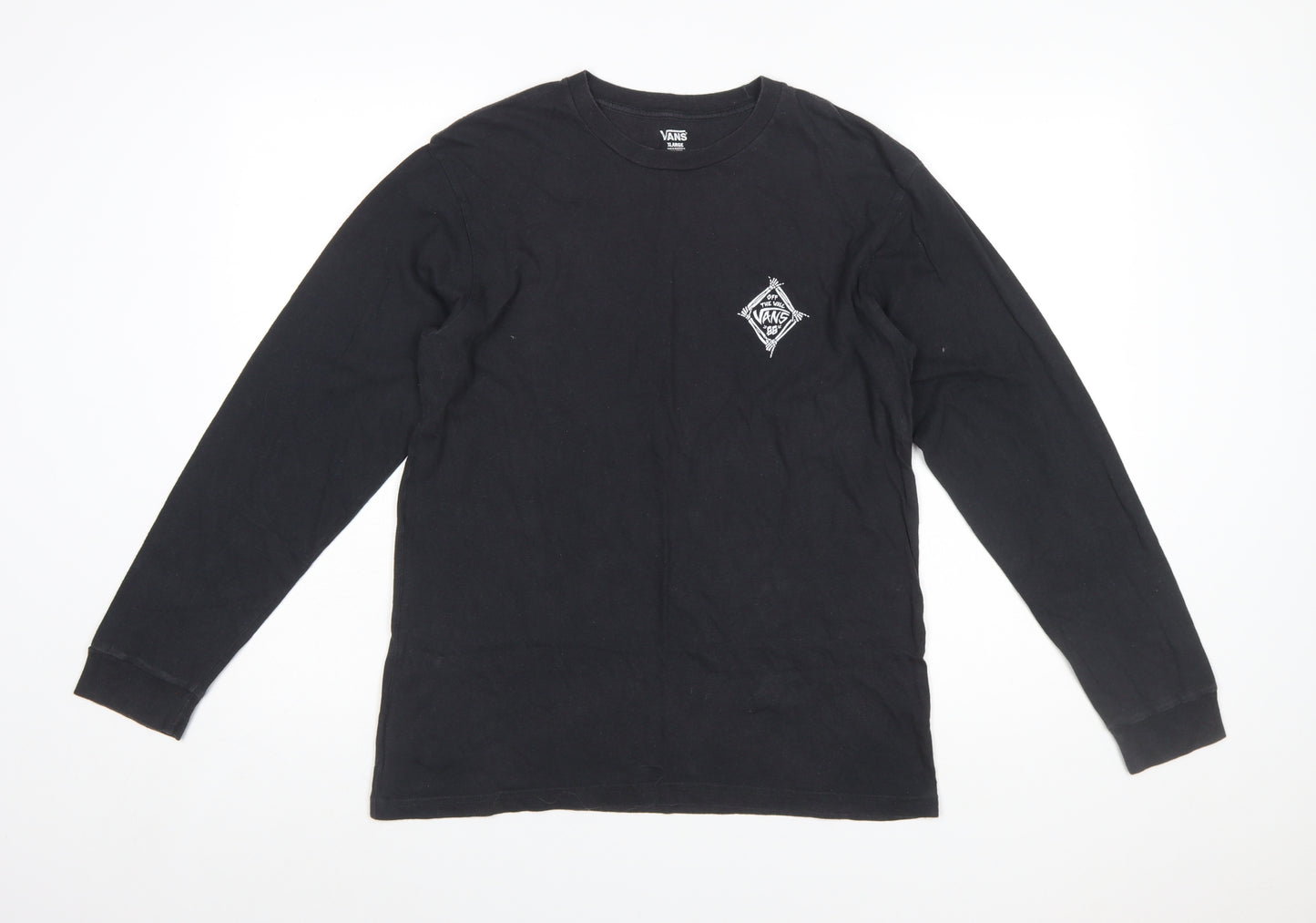 Vans Men's Black Long Sleeve Graphic T-Shirt Size XL
