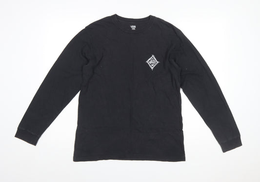 Vans Men's Black Long Sleeve Graphic T-Shirt Size XL