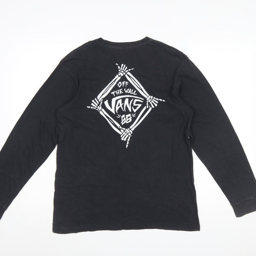 Vans Men's Black Long Sleeve Graphic T-Shirt Size XL