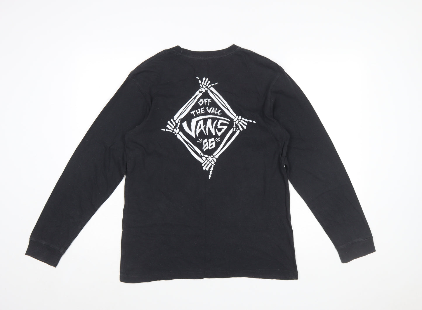 Vans Men's Black Long Sleeve Graphic T-Shirt Size XL