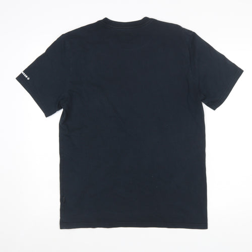Converse Men's Black Graphic Logo Short Sleeve Cotton T-Shirt Size S
