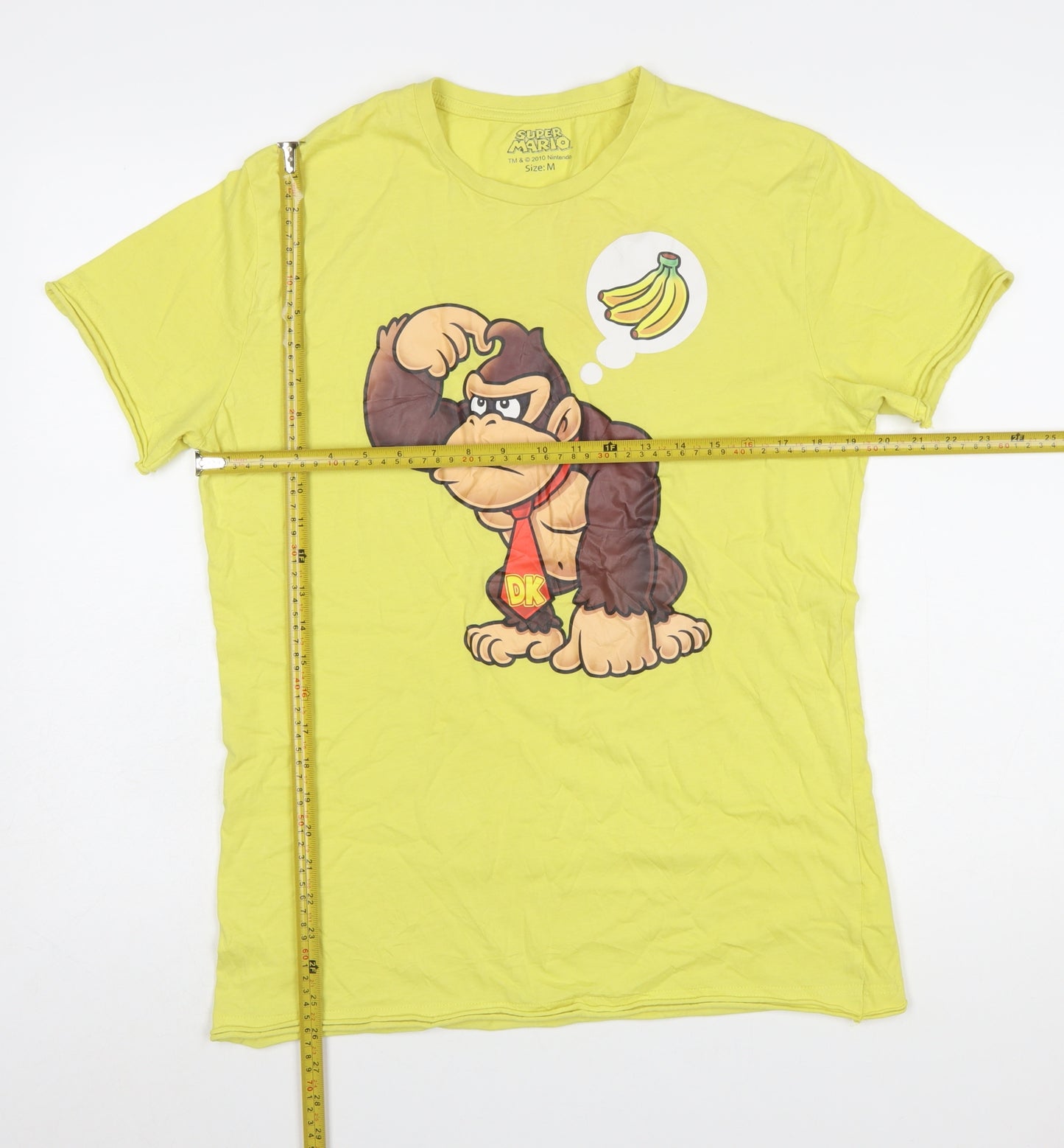 Super Mario Donkey Kong Yellow Mens M Graphic T-Shirt