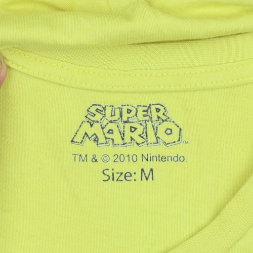 Super Mario Donkey Kong Yellow Mens M Graphic T-Shirt
