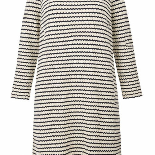 Marks and Spencer Women’s Navy Stripe Petite Shift Dress Size 16