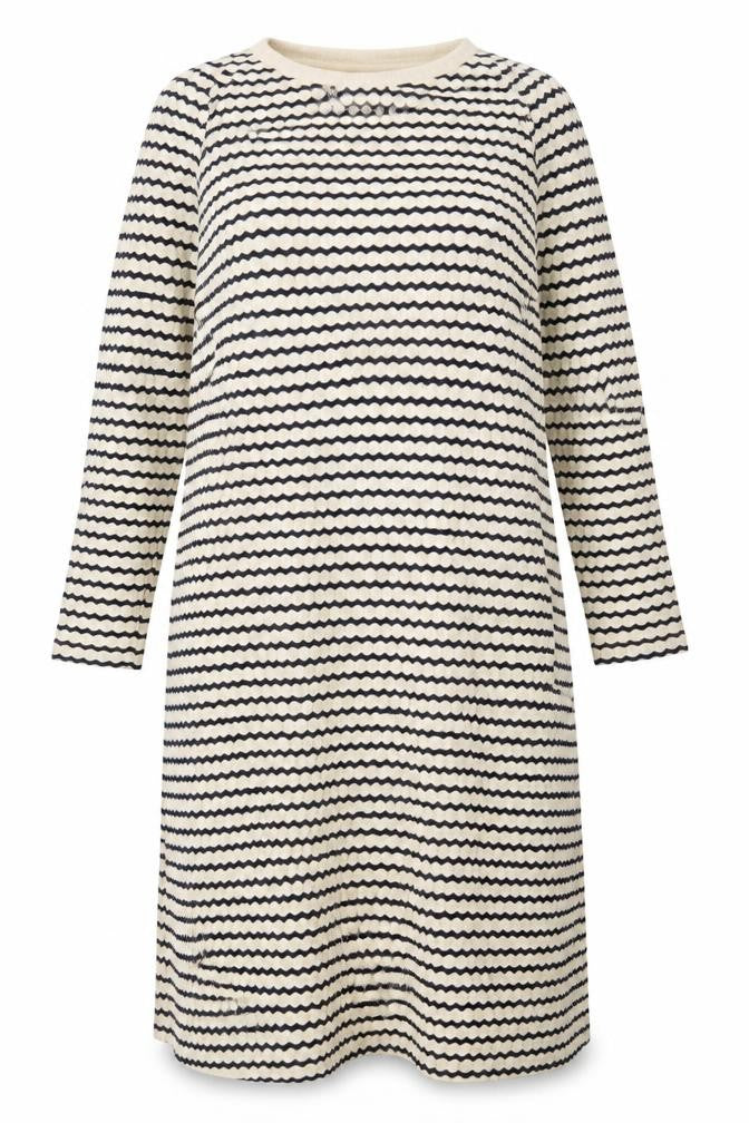 Marks and Spencer Women’s Navy Stripe Petite Shift Dress Size 16