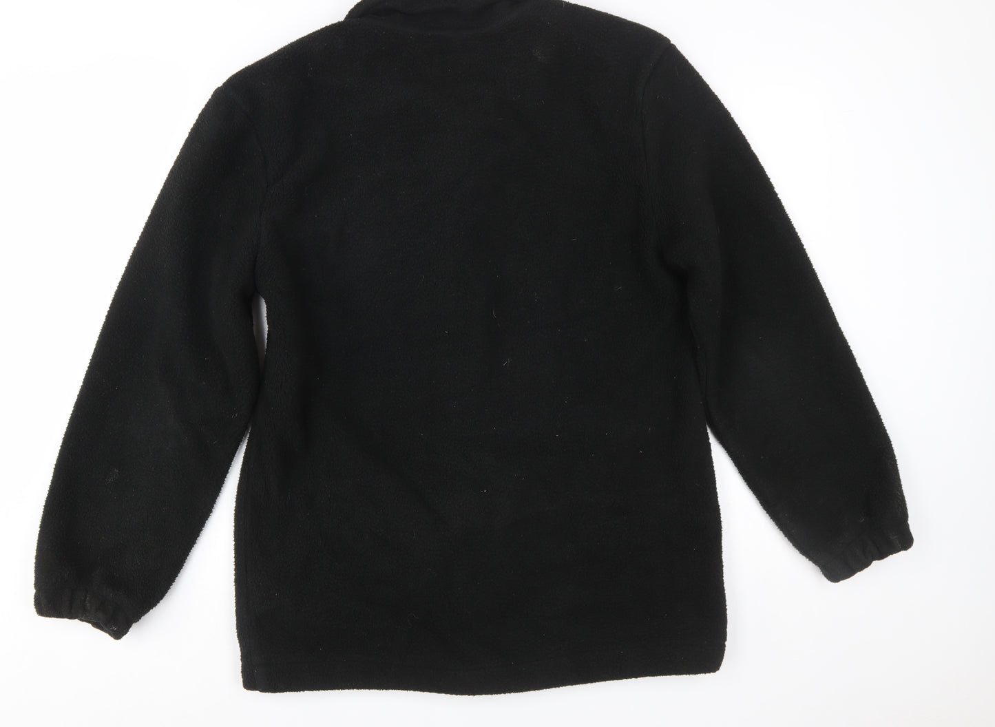 Threadbare Men's Black Fleece Button-Up Jacket Size M
