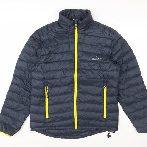 Hi Gear Men's Blue Puffer Jacket M Lightweight Down Outdoor