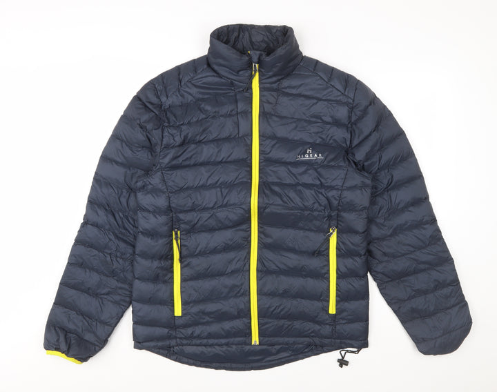 Hi Gear Men's Blue Puffer Jacket M Lightweight Down Outdoor
